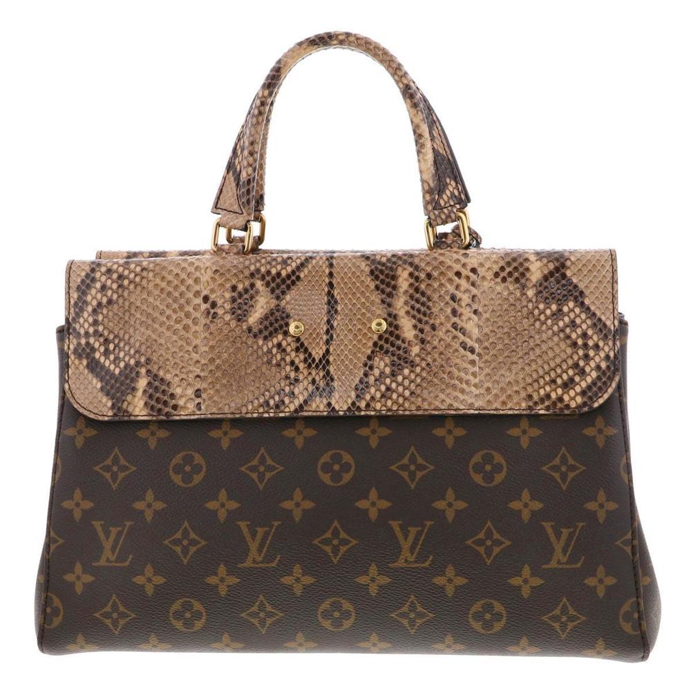 Louis Vuitton Python Handbag Monogram Venus Brown - image 4